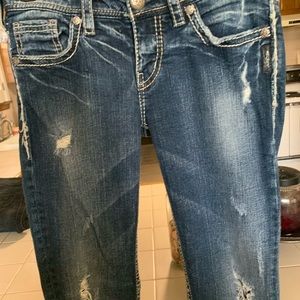 Silver “Aiko” Capri jeans
